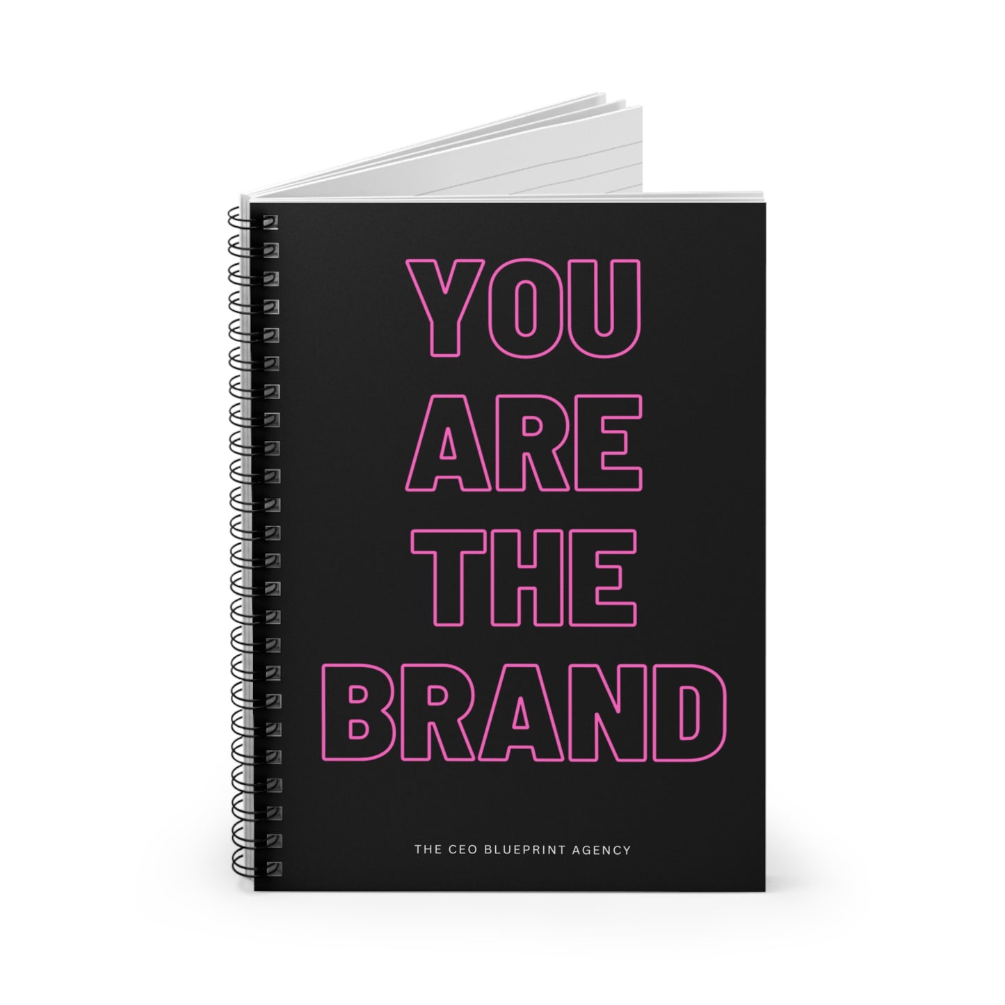 The CEO Blueprint Agency 'You Are The Brand' Spiral Notebook Journal (Ruled)