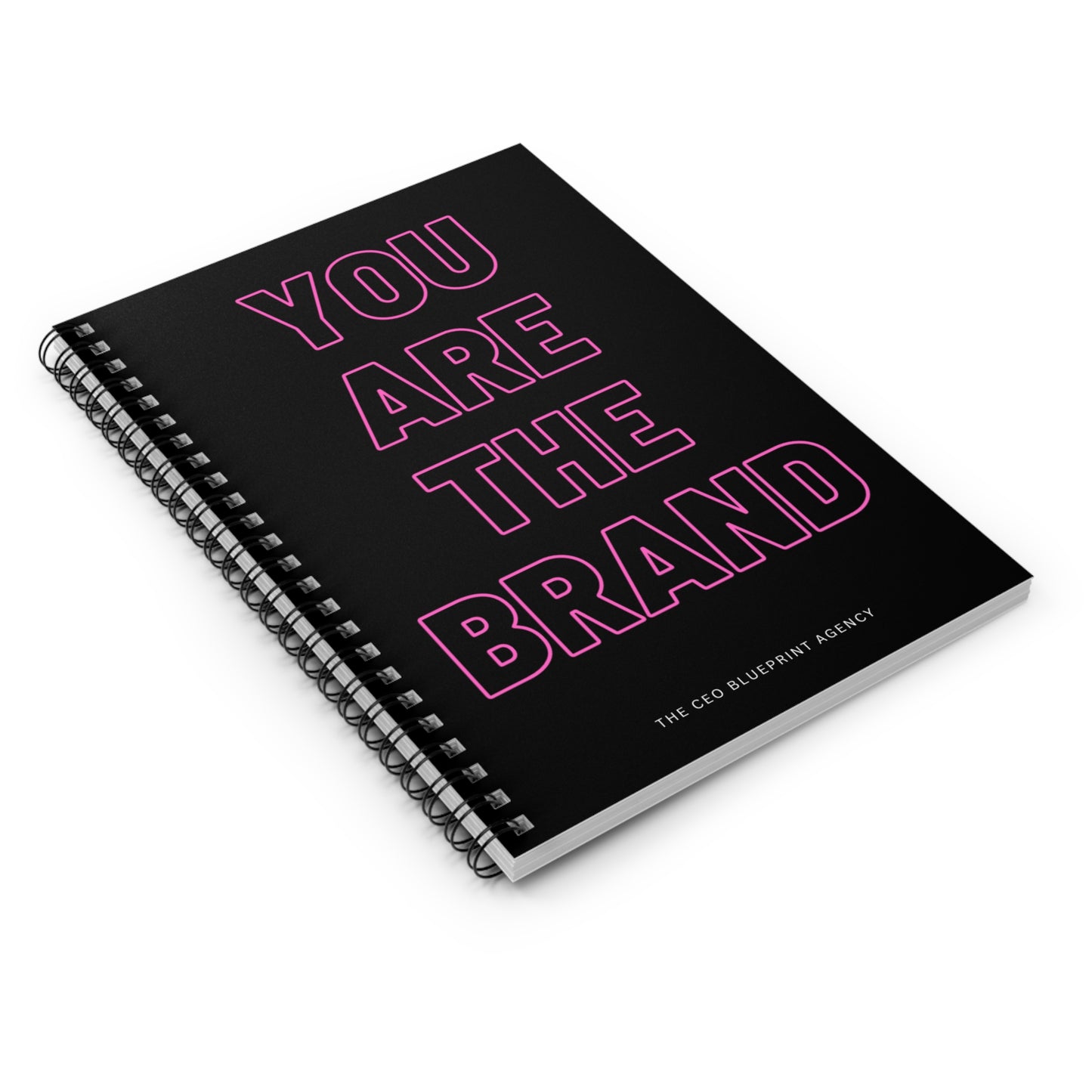 The CEO Blueprint Agency 'You Are The Brand' Spiral Notebook Journal (Ruled)