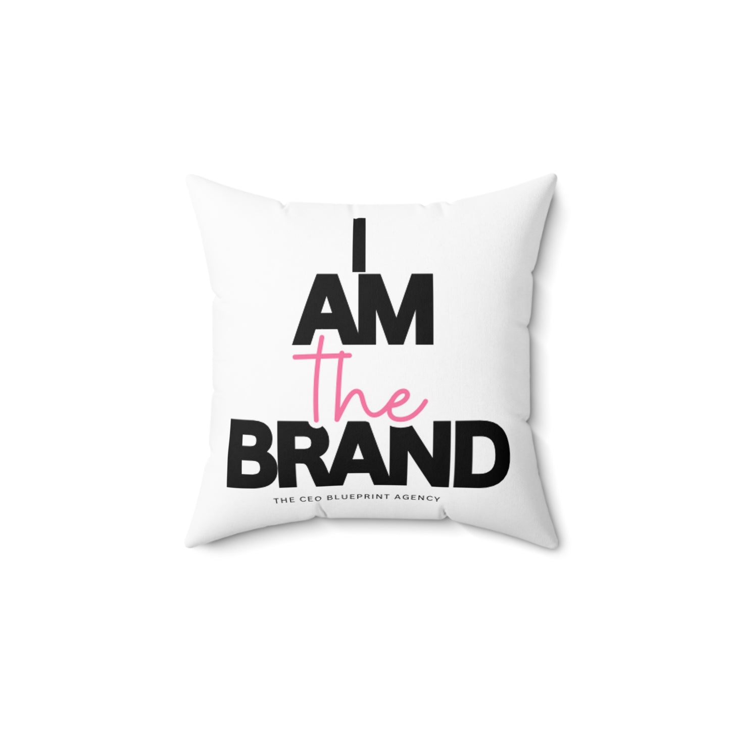 I AM THE BRAND Pink Accent Indoor Pillow for Office or Home